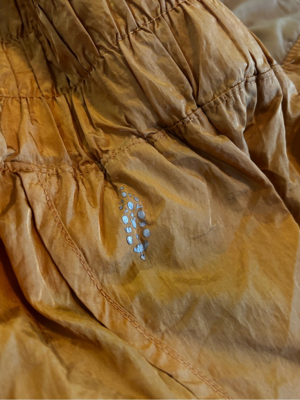 Free People High-Waist Shorts in Mustard Yellow - Picture 3 of 5